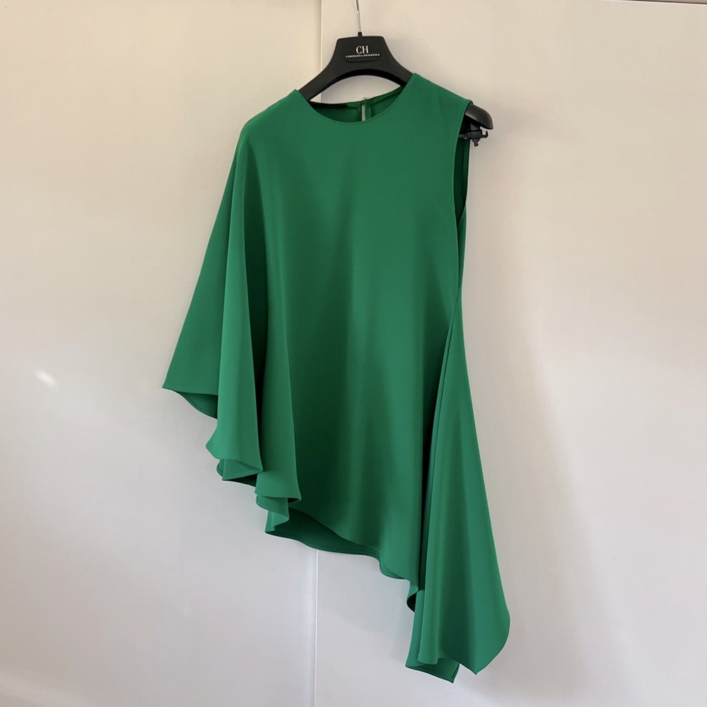 Carolina Herrera Asymmetrical One Sleeve top